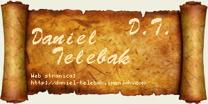 Daniel Telebak vizit kartica